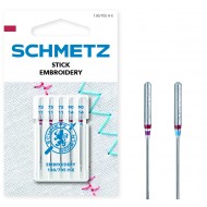 Igle Schmetz Embroidery Stick mix NM 75-90