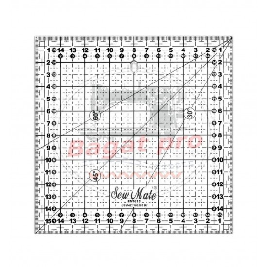 Lenjir za patchwork 16 cm x16 cm