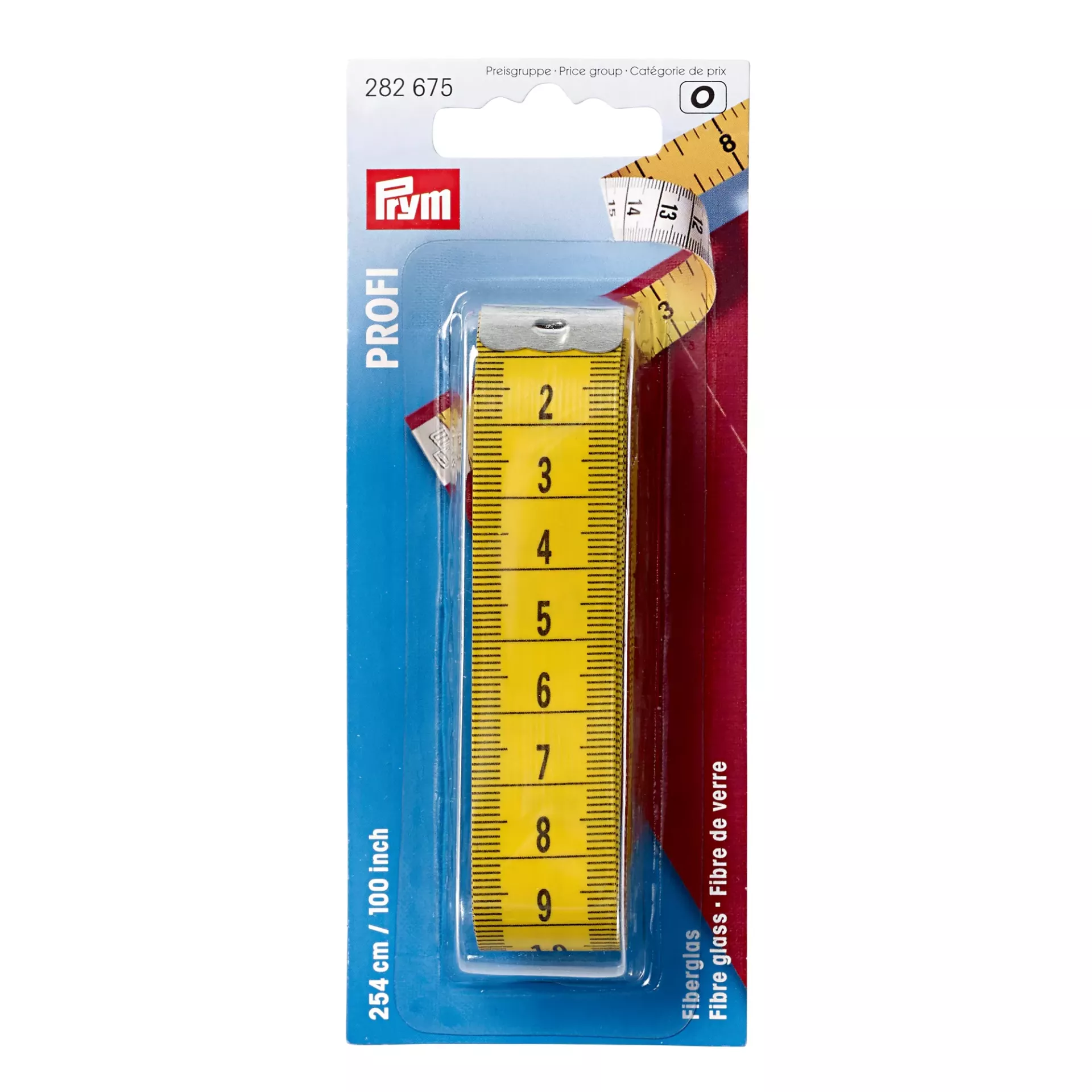 Prym santimetar traka PROFI od fiberglasa, 254 cm, 100 inča 1 Prym santimetar traka PROFI od fiberglasa, 254 cm, 100 inča